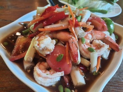 ตำไหลบัวกุ้งสุก