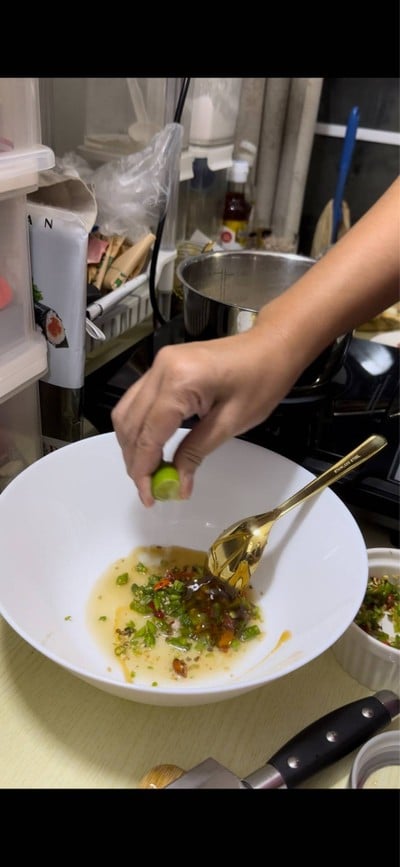 วิธีทำ ยำวุ้นเส้นหมูสับกุ้งสด