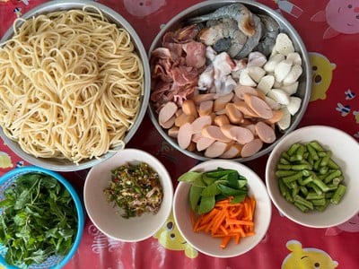 วิธีทำ “สปาเก็ตตี้ขี้เมาทะเล”