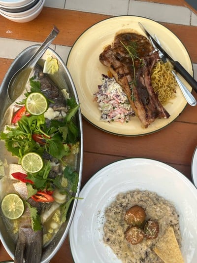 ริซอสโตหอยเชลล์ทรัฟเฟิล