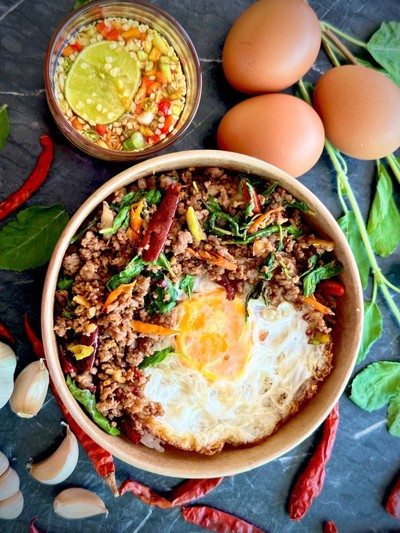 กะเพราเนื้อสับ