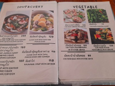 ป้ายราคาหรือสมุดเมนู