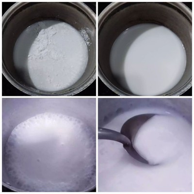 วิธีทำ ขนมเปียกปูนดอกอัญชัน