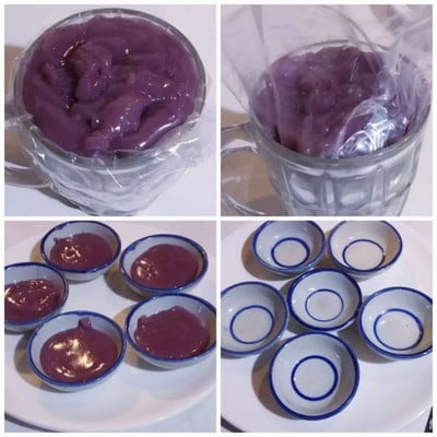 วิธีทำ ขนมเปียกปูนดอกอัญชัน