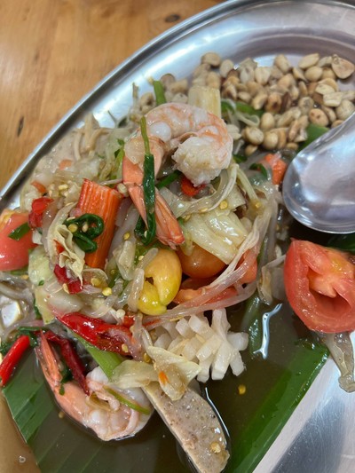 ตำเส้นข้าวเปียก