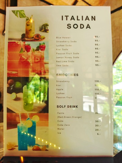 ป้ายราคาหรือสมุดเมนู