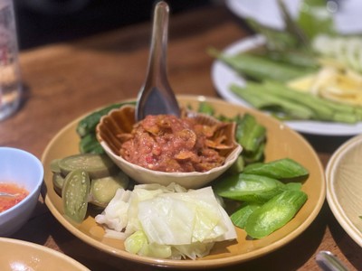 น้ำพริกกุ้งเสียบ