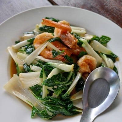 ผัดบ็อกชอยกุ้ง