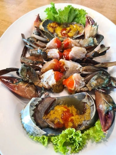 เมนูของร้าน ครัวบุษบัน กุ้งเผา วอเตอร์วิว ปทุมธานี