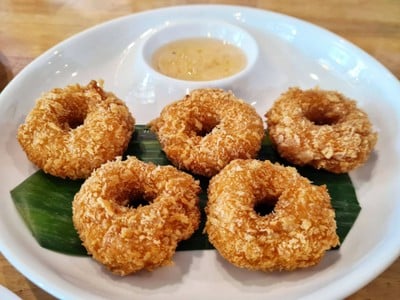 เมนูของร้าน ครัวบุษบัน กุ้งเผา วอเตอร์วิว ปทุมธานี