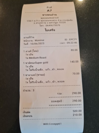 ป้ายราคาหรือสมุดเมนู