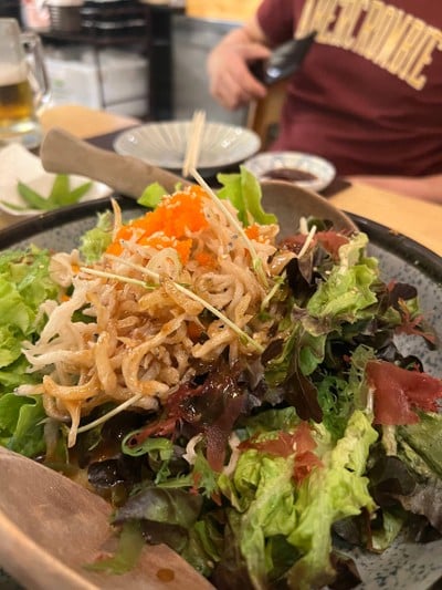 Shirauo Salad - สลัดปลาเงิน