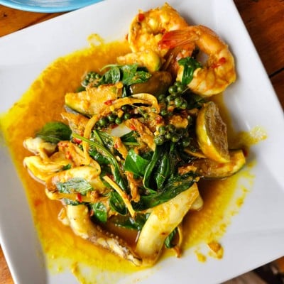 เมนูของร้าน มหาสมุทรซีฟู้ด อาหารทะเล