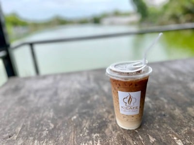 ☕️ Iced Latte. (Price 55 Baht.)