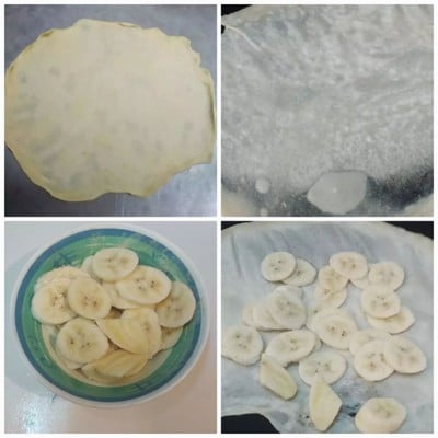 วิธีทำ โรตีกล้วยนมข้นหวาน