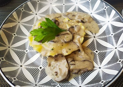 Ravioli with Mushroom Sauce