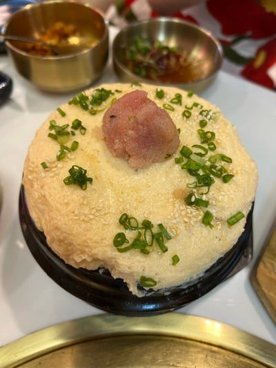 Steam Egg Soufflé Mentaiko