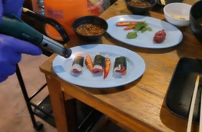 จุ๊คำ (เนื้อ+ผ้าขี้ริ้ว+สาหร่าย)