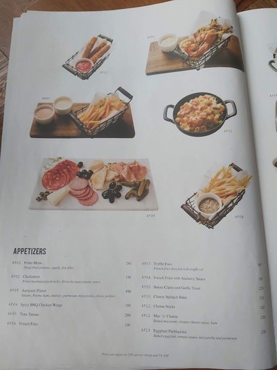 ป้ายราคาหรือสมุดเมนู