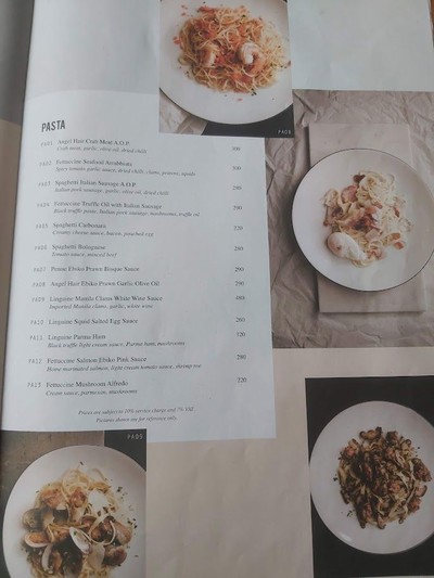 ป้ายราคาหรือสมุดเมนู