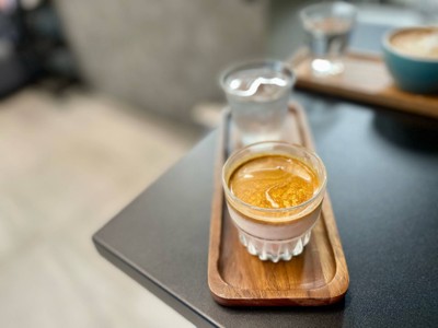 ☕️ Dirty Coconut Flavor. (Price 95 Baht.)