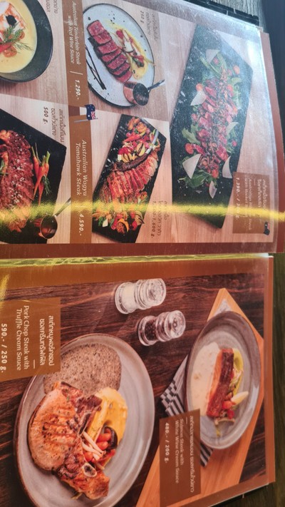 ป้ายราคาหรือสมุดเมนู