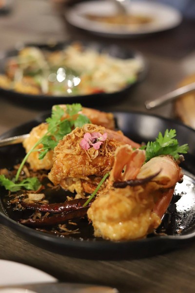 กุ้งทอดซอสมะขาม