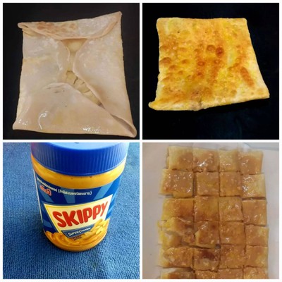 วิธีทำ โรตีสัปรดเนยถั่ว