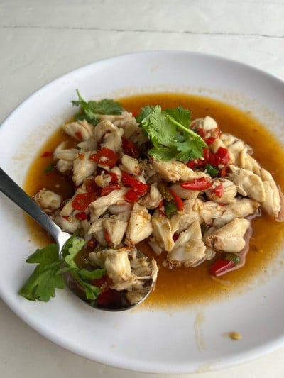 เนื้อปูผัดพริก
