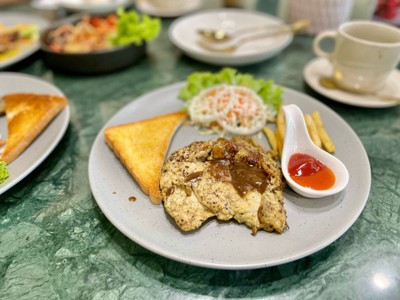 🐓 สเต๊กไก่พริกไทยดำ. (ราคา 79 บาท)