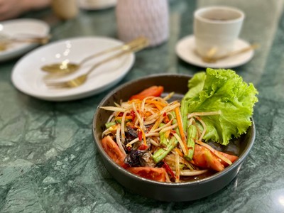 🥗 ส้มตำปูปลาร้า. (ราคา 60 บาท)