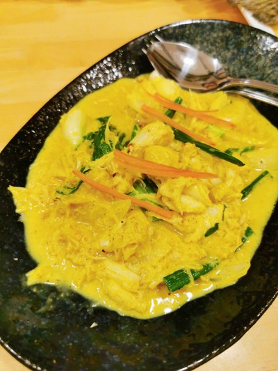 เนื้อปูผัดผงกะหรี่