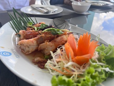 กุ้งผัดซอสมะขาม