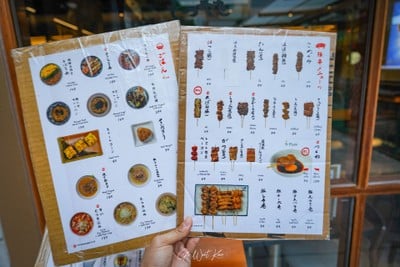 ป้ายราคาหรือสมุดเมนู