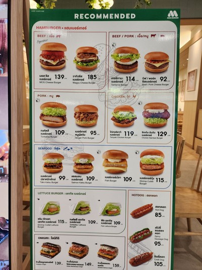 ป้ายราคาหรือสมุดเมนู