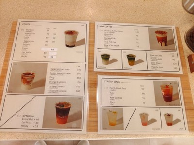 ป้ายราคาหรือสมุดเมนู