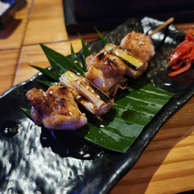 ไก่หอมย่างเสียบไม้