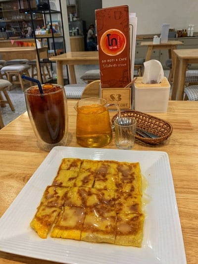 เมนูของร้าน โกโรตีชาชัก บางมด GO ROTI x CAFE