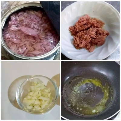 วิธีทำ มักกะโรนีทูน่ามะกอกดำ