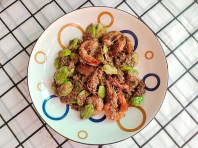 สะตอผัดกะปิกุ้งสด