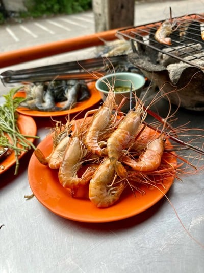 เมนูของร้าน อาป๋ากุ้งย่างเกาหลี-สุกี้ สาขา 30