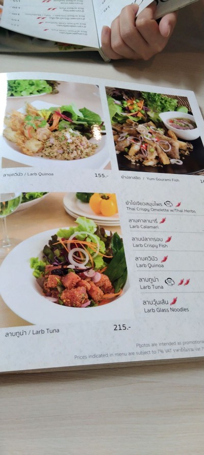 ป้ายราคาหรือสมุดเมนู