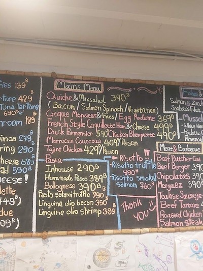 ป้ายราคาหรือสมุดเมนู