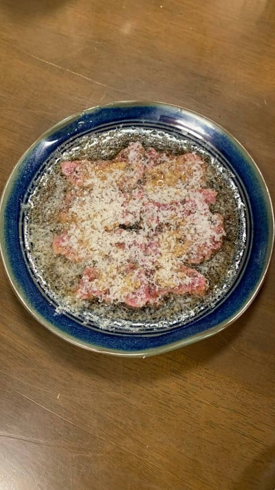 Beef carpaccio