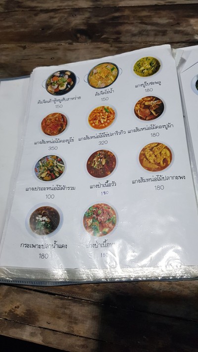 ป้ายราคาหรือสมุดเมนู