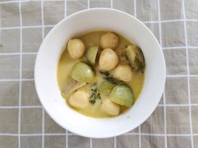 แกงเขียวหวานลูกชิ้นปลา