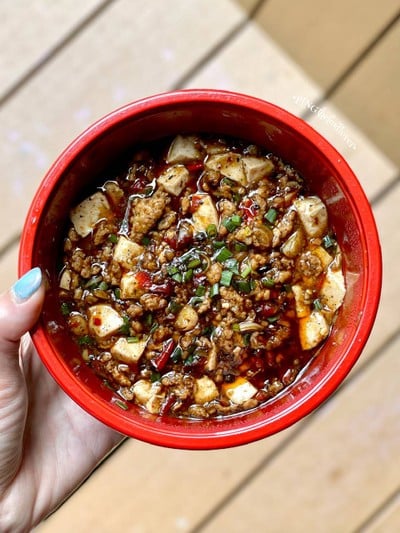 เต้าหู้หมูสับผัดซอสเสฉวน