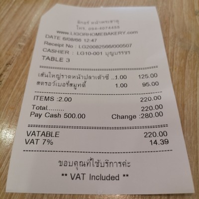 ป้ายราคาหรือสมุดเมนู