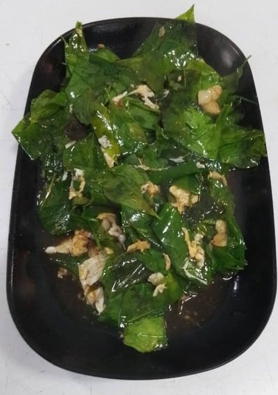 ผักเหลียงผัดไข่