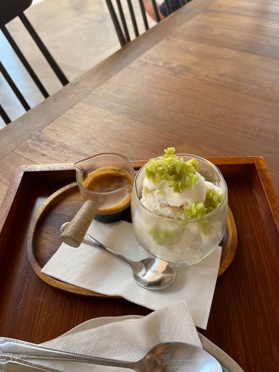 Affogato ไอศกรีมกะทิ